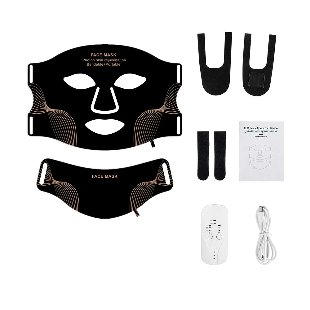 7-Color LED Light Therapy Face Mask – Skin Rejuvenation & Anti-Acne Beauty Mask