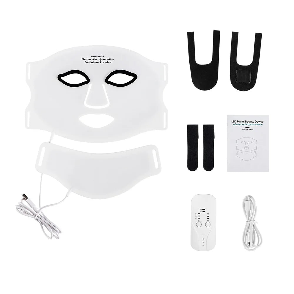 7-Color LED Light Therapy Face Mask – Skin Rejuvenation & Anti-Acne Beauty Mask